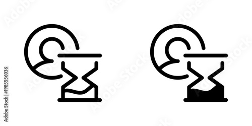 Work Experience Vector Line Icon for CV and Professional Profile