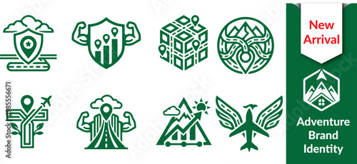 Travel Logo Icons – Adventure Brand Identity