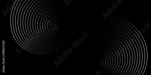 Ripple, sound and sonar waves. Gray abstract background for design.