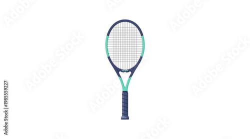 flat vector of tennis racket 
