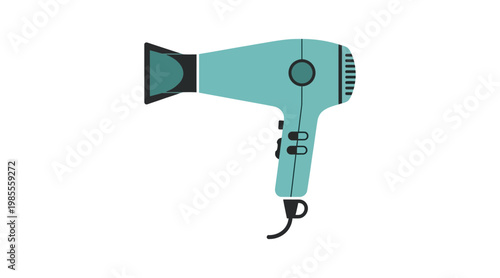 flat vector of hair dryer.