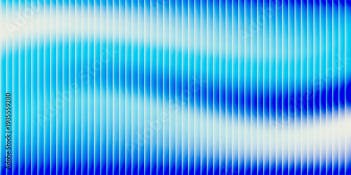 Colorful grainy gradient background template. Trendy ribbed glass effect texture