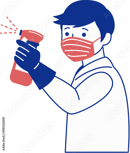 Using disinfectant to keep yourself safe