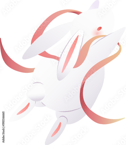 Jade rabbit flies as flying goddess