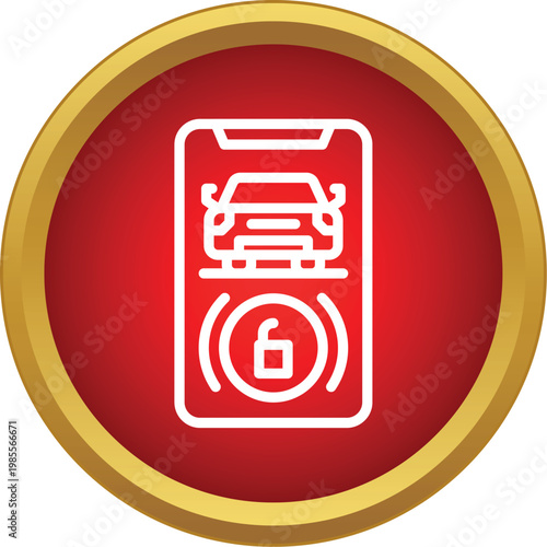 Smartphone application controlling and unlocking a connected car