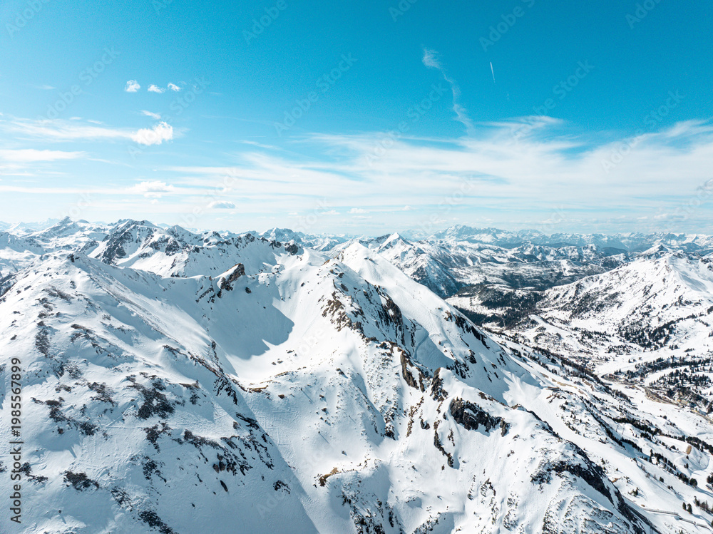 Obraz premium Landscape from the Austrian Alps near Obertauern Austria Salzburg