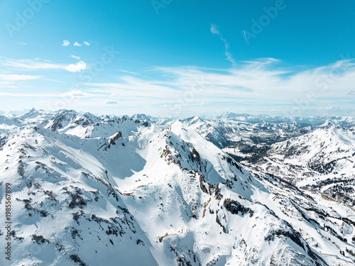 Landscape from the Austrian Alps near Obertauern Austria Salzburg
