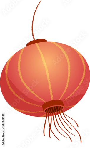 Red swinging lantern