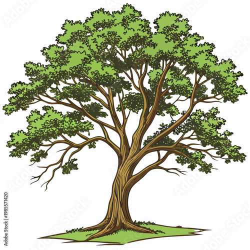 tree isolated on white