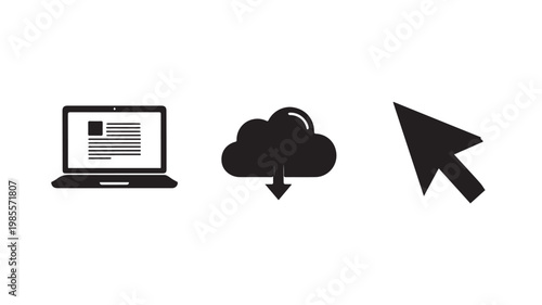 Cloud Computing and Data Transfer Concept