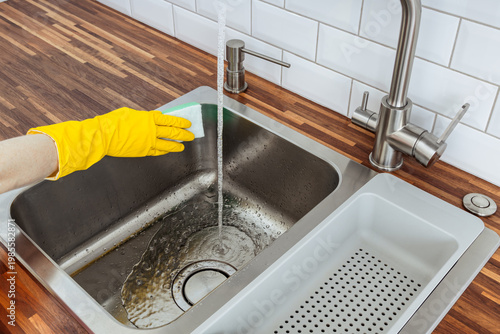 Sink in the kitchen