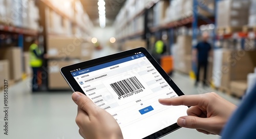 Inventory Management with Tablet in a Warehouse