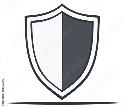 Free Download Shield Icon with Two-Tone Design - GFXLoad