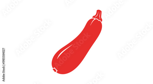 Red Pepper Vegetable Isolated on White.