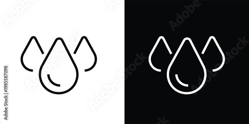 Vector illustration of a water droplet icon