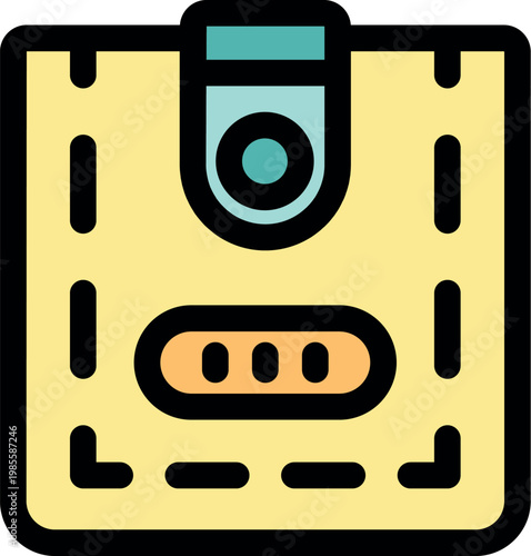 Securely storing cash and cards, a closed yellow leather wallet represents personal finance management, featuring a button closure and visible stitches