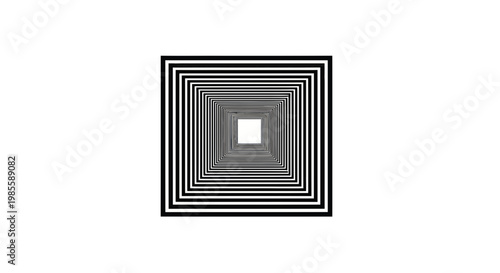 Infinite Square Tunnel Illusion