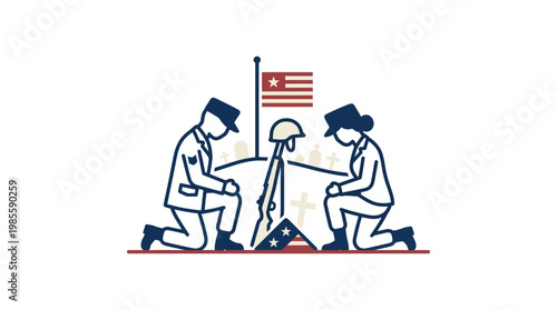 Memorial Day Remembrance Honoring Fallen Soldiers