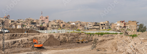 Destroyed buildings in Mosul, Iraq