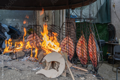 Fish market in old Mosul, Iraq