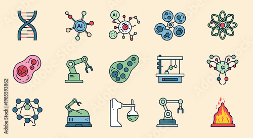 This simple illustration depicts a connected network with a central focus point. Ideal for concepts relating to data, communication, and complex syste