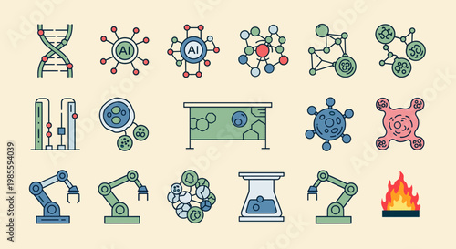 This illustration depicts an industrial robotic arm, symbolizing automation and efficient manufacturing processes. Perfect for concepts of technology,