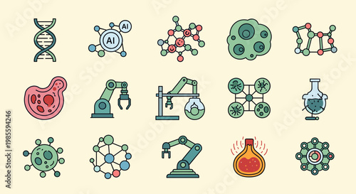 A simple, illustrative depiction of a virus cell with a human cell nearby. Ideal for educational materials, health articles, or visual representations