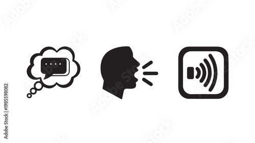 Voice Activated Technology Communication Concept