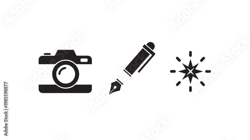 Creative Photography and Writing Symbols