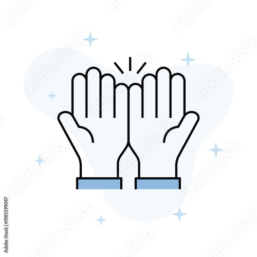 Prayer Hands Vector Fill outline Icons Eps 10 File