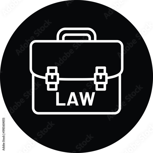 Law suitcase filled style icon
