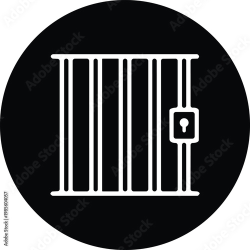 Prison bars filled style icon