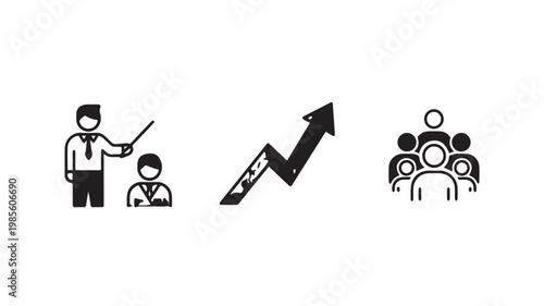 Business Growth and Teamwork Concept Illustration
