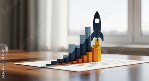 Business growth strategy office space infographic modern environment professional viewpoint financial concept