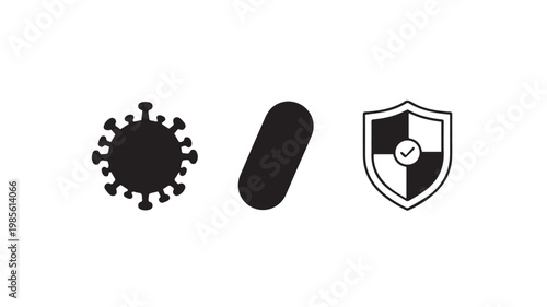 Vaccine Protection Against Virus Concept