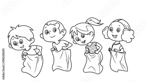 Children in superhero costumes hand drawn comic style character set with smiling faces and capes featuring kids, costume, cape with mask and cartoon