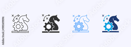 Strategy Icon Set Multistyle Various Collection Element For Design
