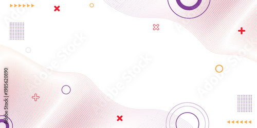 Geometric shapes float softly against a textured backdrop