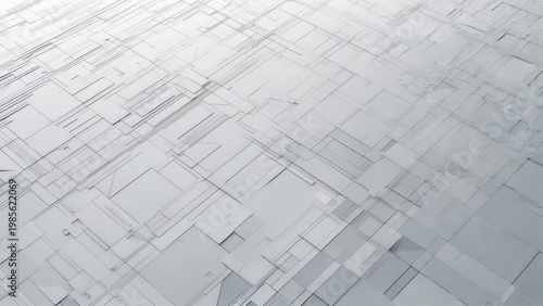 Wallpaper Mural Abstract Geometric Pattern of Interlocking Squares and Rectangles in Subtle Pastel Tones. Torontodigital.ca