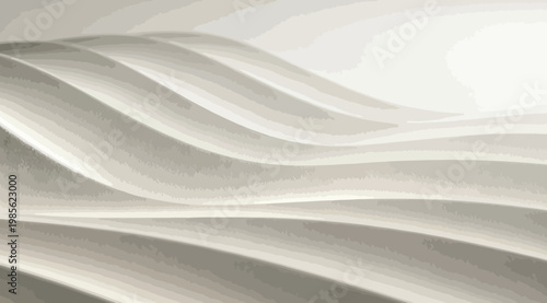 Abstract green wavy background with soft flowing lines and smooth gradients