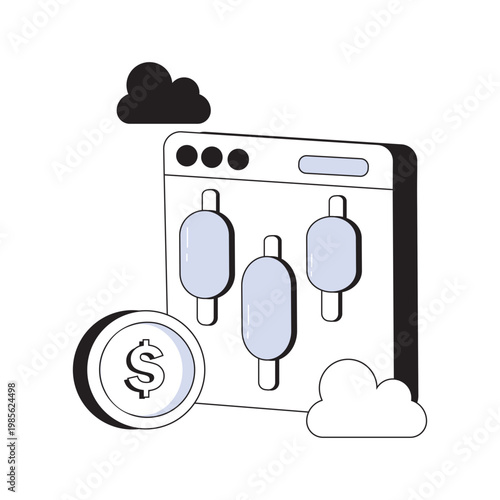 Audio Mixer Interface Illustration