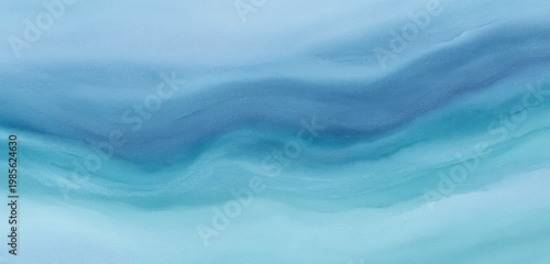 Abstract Blue Watercolor Swirls with Sparkling Light Particles Soft Gradient Background