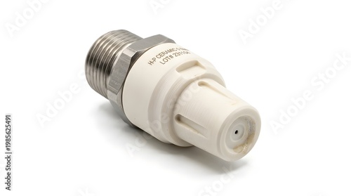 Industrial Ceramic Spray Nozzle with Threaded Stainless Steel Base