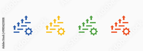 Improvement Icon Set Color Multiple Style Collection Element For Design
