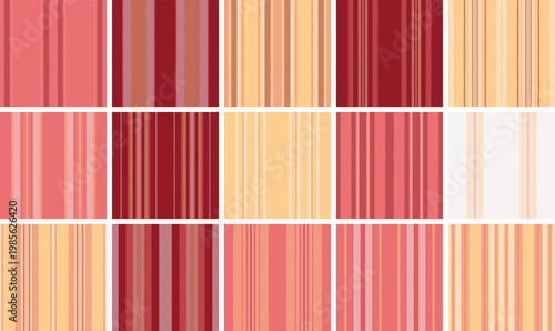 Stylish striped pattern pack built for branding kits. Distinct lines styles strengthen identity systems. Vector construction supports customization.