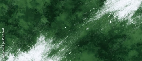 Deep Green Water With White Foam And Bubbles Abstract Background
