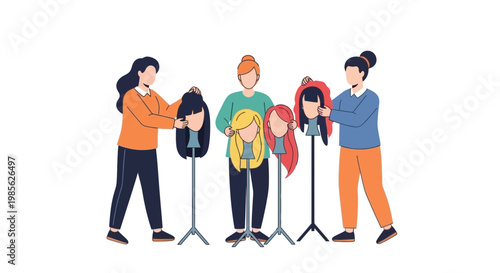 Children's Backpack Fitting Session with Adult Supervisor