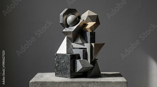 Interlocking shapes forming a stable structure symbolizing family strength.