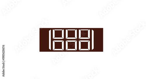 Digital Clock Displaying Time Eight Thirty.