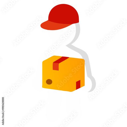 3D illustration of a festive hard hat with a red ribbon and Santa cap for a Christmas holiday business gift celebration